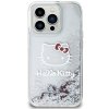 Hello Kitty HKHCP14XLIKHET iPhone 14 Pro Max 6.7 srebrny/silver hardcase Liquid Glitter Charms Kitty Head
